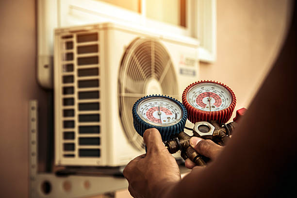 Professional Hvac technician working in Falmouth, IN